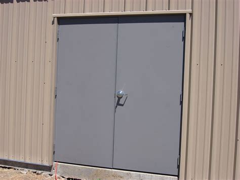 sheet metal double doors